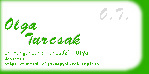 olga turcsak business card